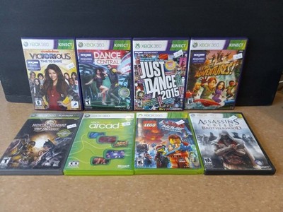 Lot of 8 XBox 360 Games, Includes 4 Kinect Games