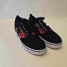 Heelys Youth Size 5 Black With Flames No Wheels