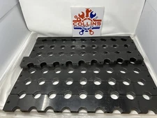 (LOT OF 9) HDPE CABLE COAX SUPPORT BLOCK HANGERS 9 Holes 1.5 inch Hole Diameter