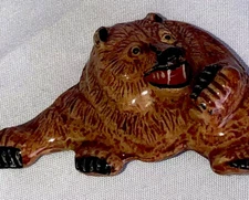 Vintage Craftmaster 1979 Bear Enameled ￼Pin Back Brooch Fun