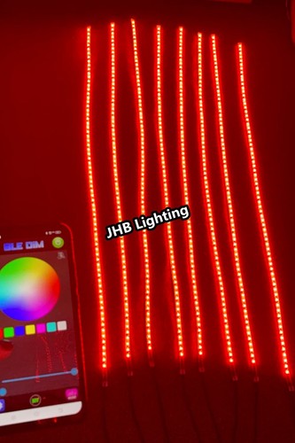 JHB 8 PIEZAS APLICACIÓN 4 PIES FLUJO DE PERSECUCIÓN REMOTO LED Eslingras IP68 Tiras Kit de Luces de Capucha - Imagen 20 de 23