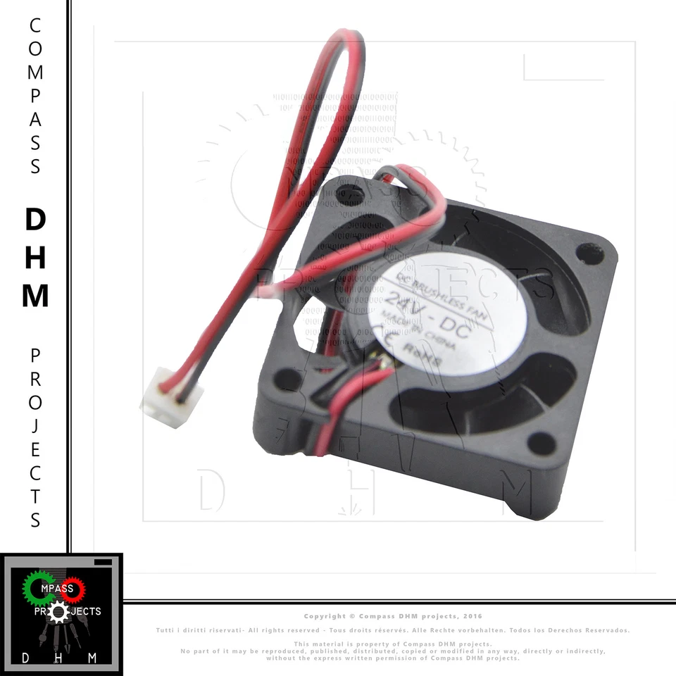 SENZA MARCA Ventola 40x40x10mm 0.10A 24V - Cooling fan - 3D printing - brushless turbine