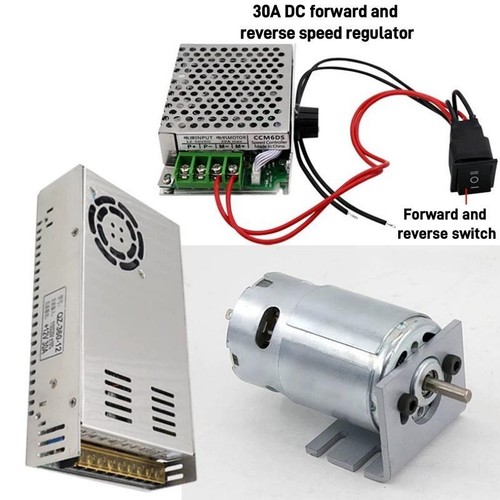 DC12V 24V 6000/12000RPM 280W High Speed Motor Reversible Adjustable Large Torque - Picture 15 of 15