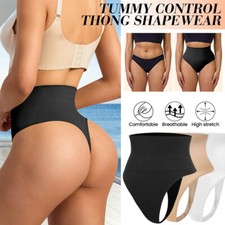 Women Body Shaper Slim Underwear Tummy Control Shapewear No Show Thong Panties