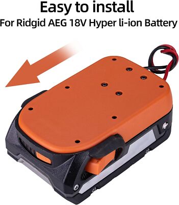 for Power Wheel Adapter Holder for Ridgid for AEG 18V li-ion Battery 12 Gauge
