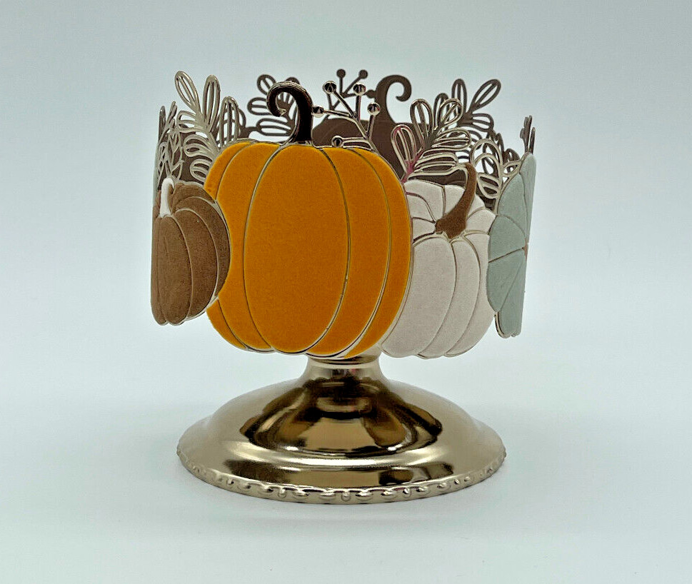 Bath Body Works Candle Holder Pedestal Pumkin Ring for Large