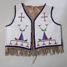 FINE SIOUX BEADED VEST