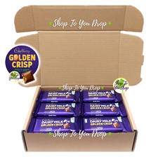 IRISH CADBURY CHOCOLATE DAIRY MILK GOLDEN CRISP BAR 54g GIFT BOXES Present☘️🎁☘️