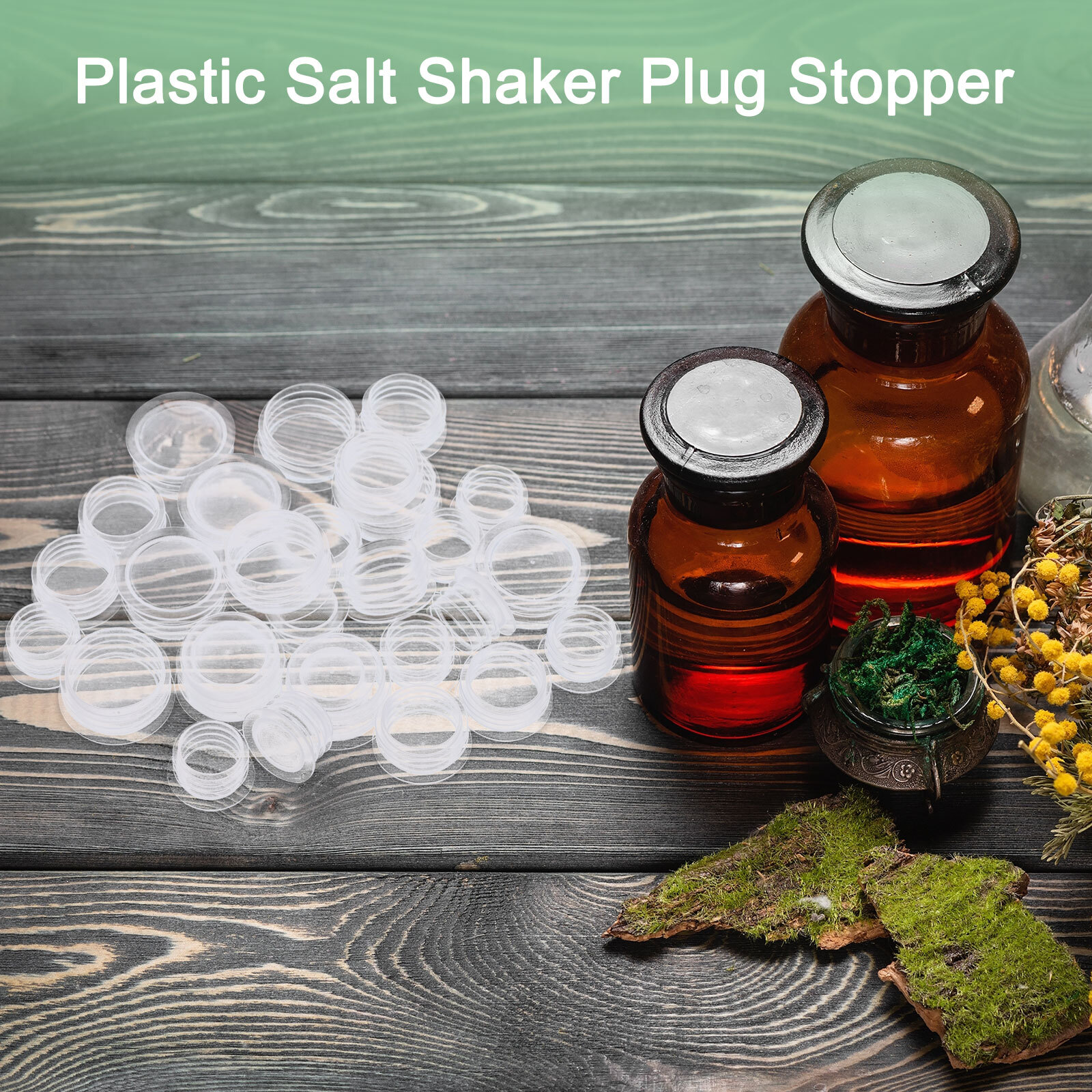 20Pcs Salt Shaker Stoppers 1/2in, Plastic Salt Shaker Plug Stopper eBay