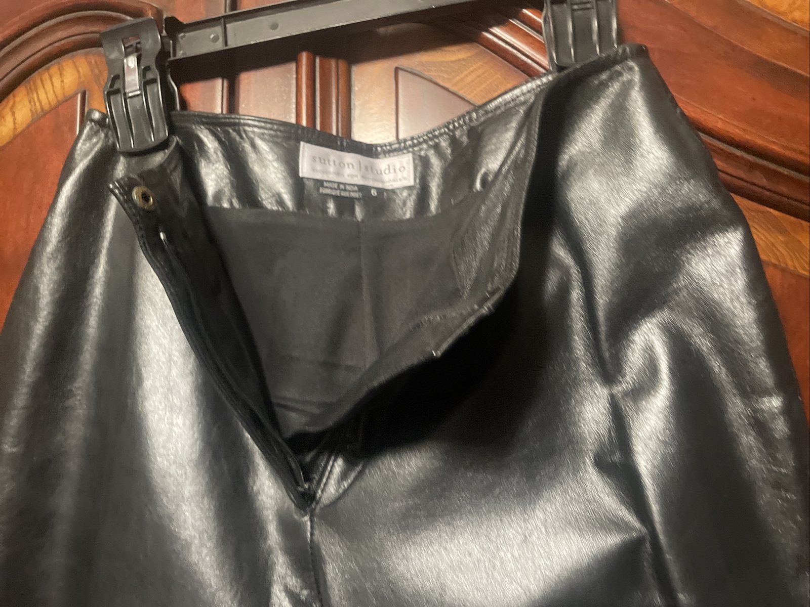 Bloomingdales Sutton Studio Fully Lined Black Lam… - image 9