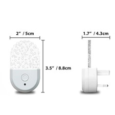 Bedside Lamp Night Light EU US Plug Eye Protection LED Mini Wall Lamp Kids Gift