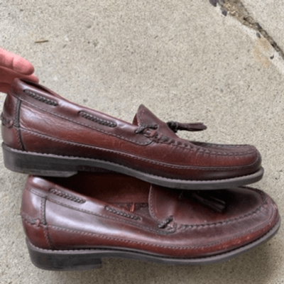 Johnston & Murphy Size 11W Brown Tassel Loafer Shoes  display picture 3