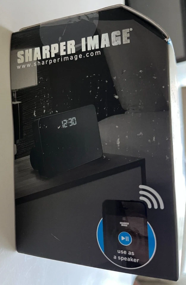 Sharper Image Bluetooth Wireless Alarm Clock, SBT3001, New in box - Image 4 of 4