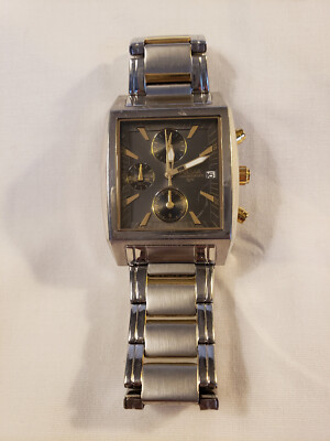 Pulsar Men's Tank Style Chronograph Date Watch-YM92-X082