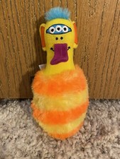 Melissa  Doug Monster Bowling Pin Plush Stuffed Animal Toy Orange And Yellow 7