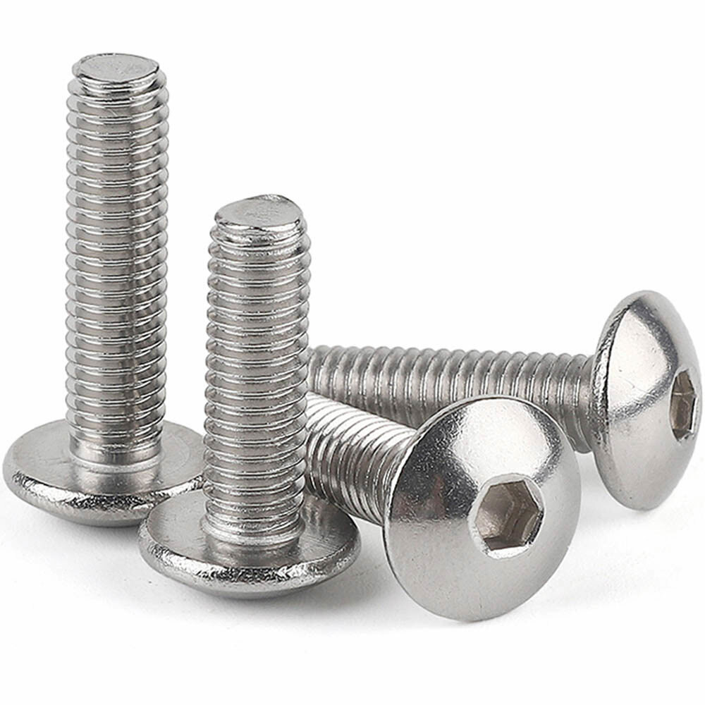 M6 - 1.0 Metric 304 Stainless Steel Truss Head Allen Hex Socket 