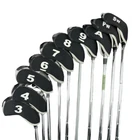10-Pack Black Camo Neoprene Golf Iron Club Covers High Quality Neoprene