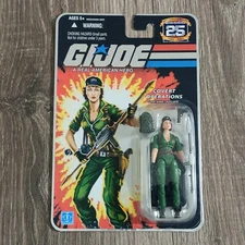 GI JOE 25TH ANNIVERSARY LADY JAYE COVERT OPERATIONS ARAH FOIL CARD MOC