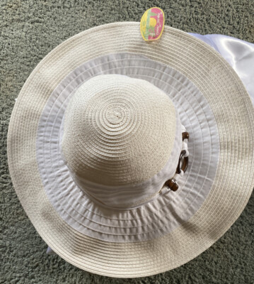 Tropical Trends Womens Intercoastal Floppy Sun Hat White W  display picture 3