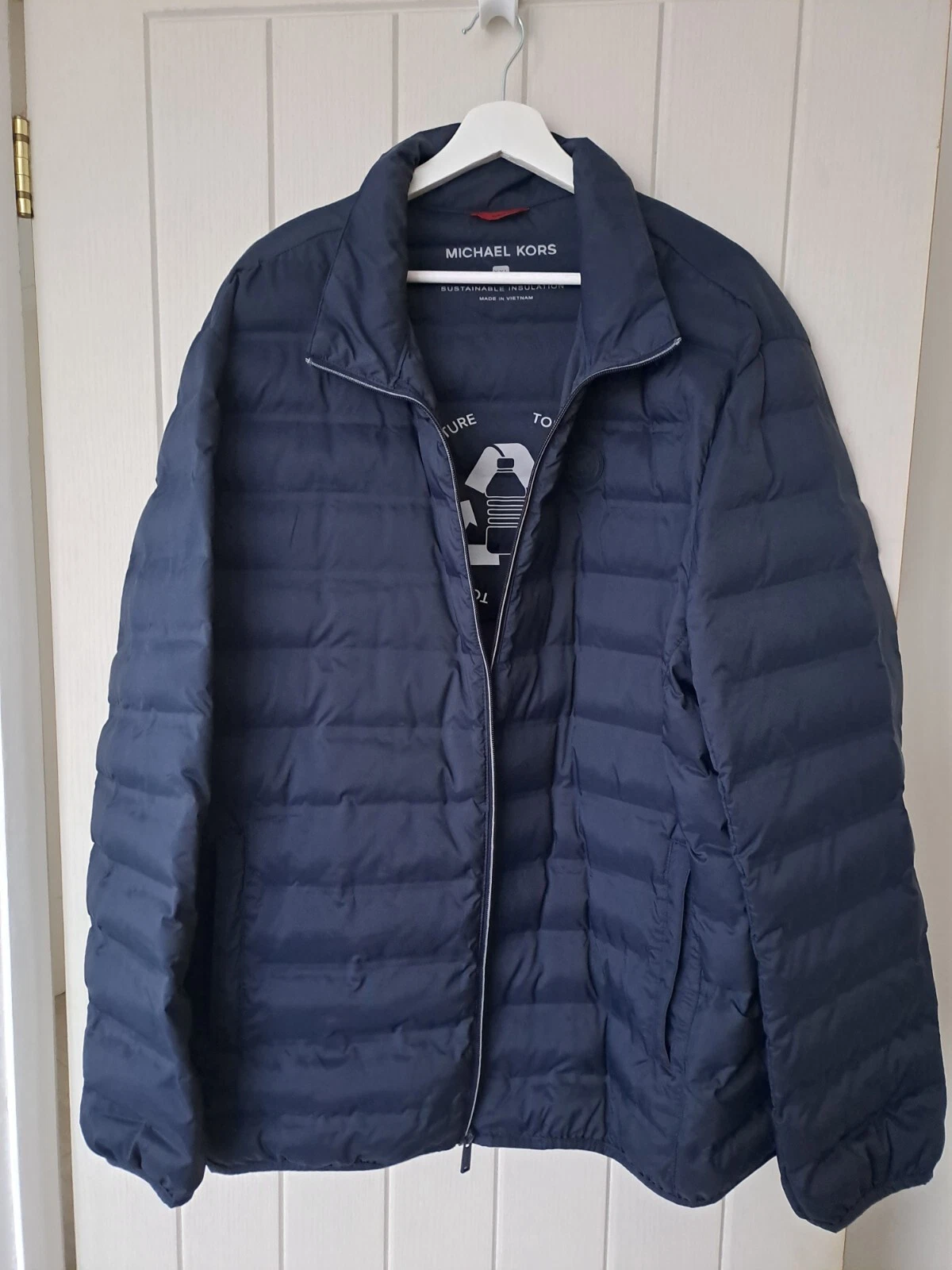 MICHAEL KORS MEN’S PADDED JACKET BLUE lightweight XXL new without tags