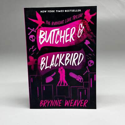 BRYNNE WEAVER Butcher & Blackbird: The Ruinous Love Trilogy 5.5''x8'' Black & Purp