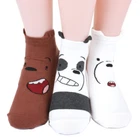 We Bare Bears socks Women's Socks 3 pairs (Grizzly,Panda,Ice Bear) 02