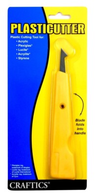 Plastic Cutter - Craftics Folding Blade Plasticutter for cutting Acrylic sheet