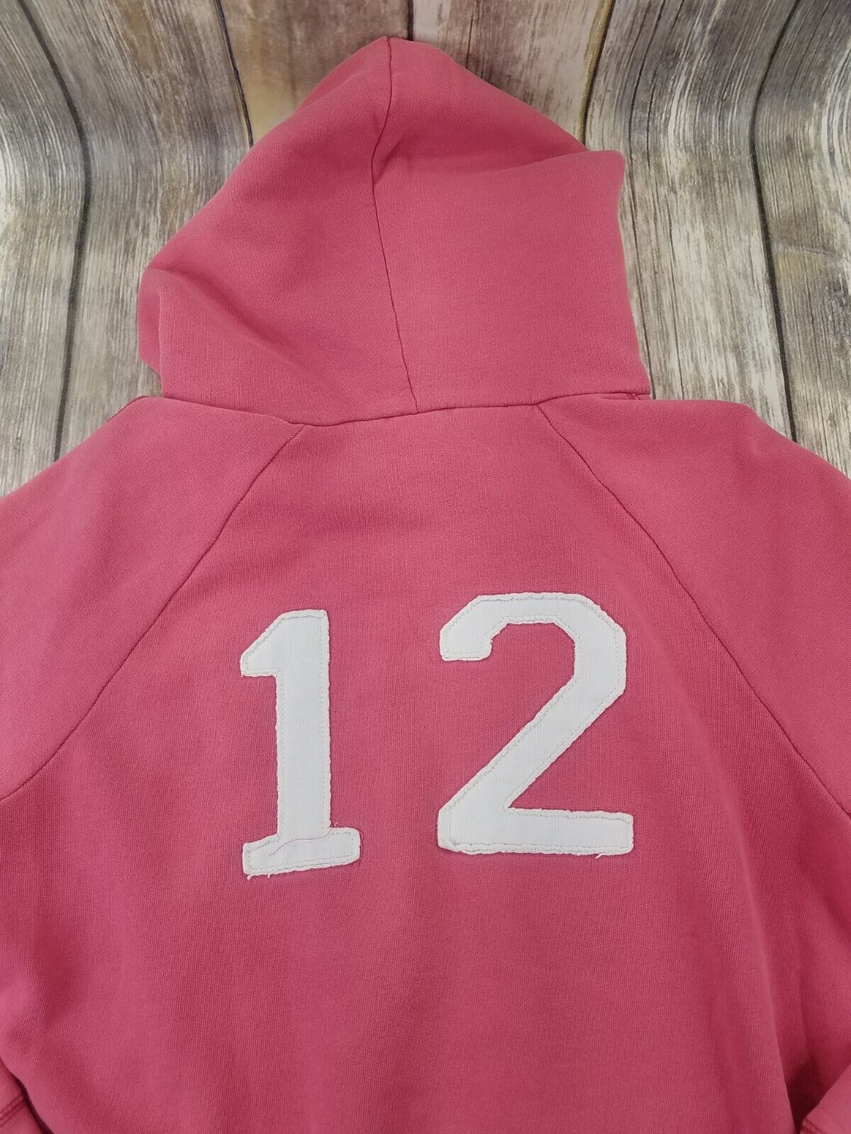 Hollister Hoodie Womens Size XL Pink Fleece Lined… - image 12