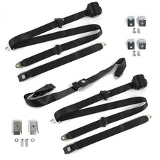 Chevy Impala 1965 - 1970 Standard 3pt Bk Bench Seat Kit Wbrackets 3 Belts