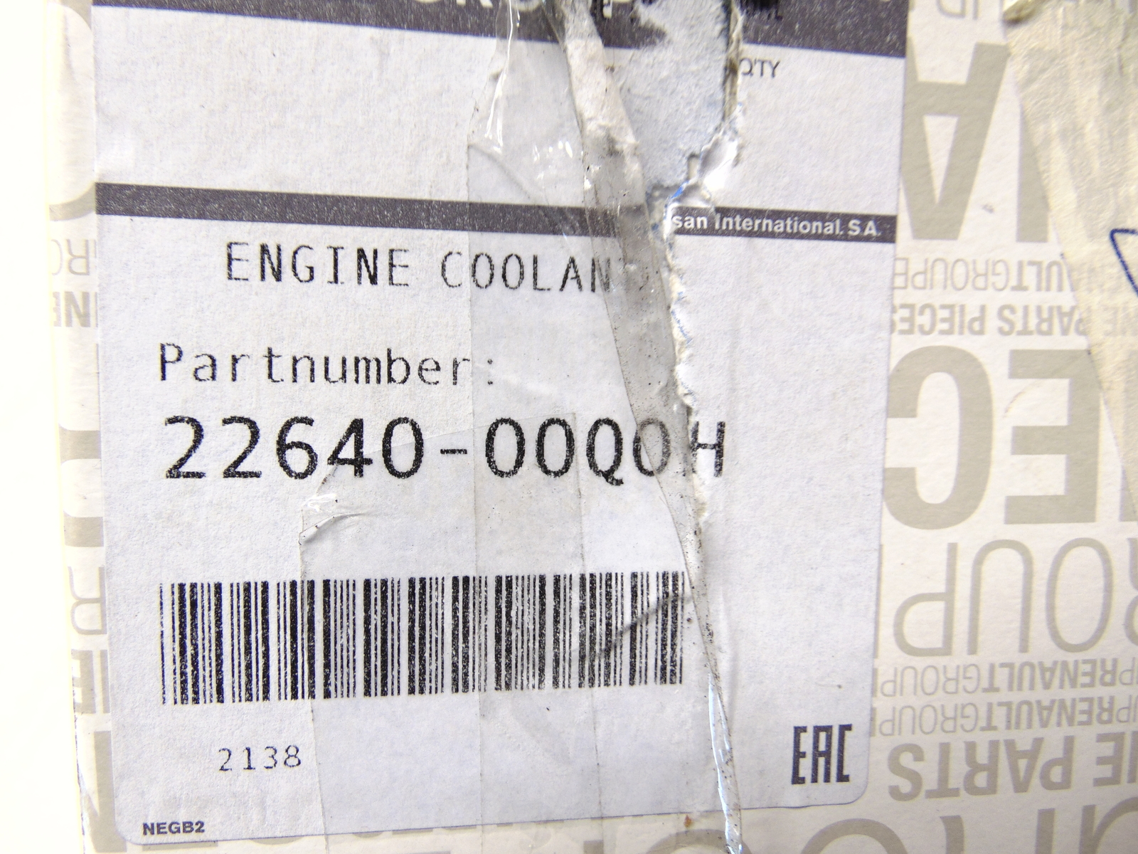 Genuine Nissan NV200 QASHQAI JUKE 1.5 DCI K9K Exhaust Gas Temperature