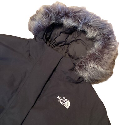 New $350 2XL XXL The North Face 600 Down Arctic Parka Faux Fur Black Black TNF