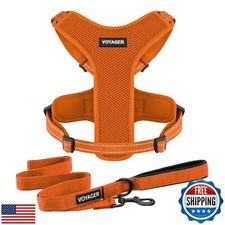 Air Frontier Mesh Dog Harness with and Reflective Dog Leash Set, Reflective S