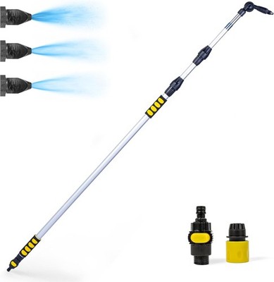 20ft Reach Telescopic Gutter Cleaning Tools from the Ground   Rain Gutter Clea