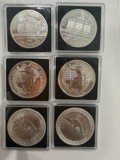 6x 1oz Fine Silver Philharmonic Britannia Kangaroo