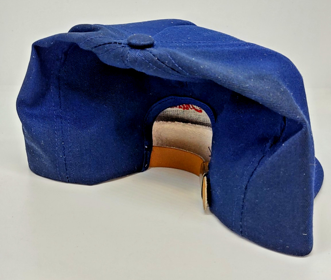 Vintage Marietta Automotive Warehouse "Safe Driver" Strapback Hat Cap Navy Blue