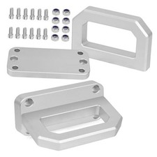 2PCS Aluminum Front Tow Hooks Compatible with 2003-2018 Ram 2500 3500 2WD 