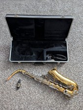 Bundy Selmer Alto Saxophone Student Eb Gold Lacquer w/ Case Mouthpiece Ligature