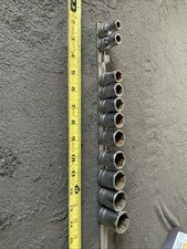 Snap On 1/2” Drive Shallow Socket Set, Missing 1…6pt…sae…Descrip Sizes….