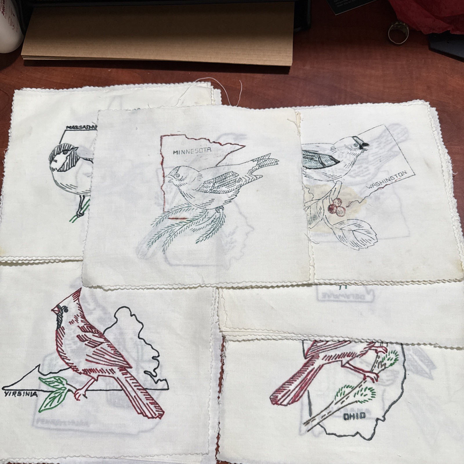 Quilt Squares Blocks Semi Complete 49 Squares Vtg