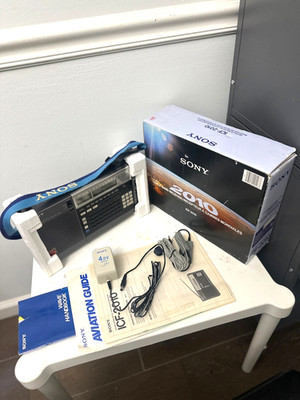 SONY  Multi Band Receiver, Model  ICF-2010 W/Accessories,  Works, Later Serial.