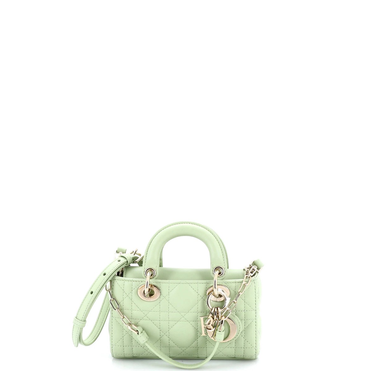 Christian Dior Lady D-Joy Bag Cannage Quilt Lambskin Micro | eBay