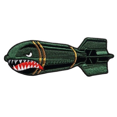 Hot Leathers Multicolor Patch - Drop Bomb Hook & Loop, 4''x2''