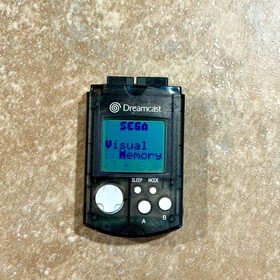 Official Sega Dreamcast VMU Smoke Clear Visual Memory Unit HKT-7000 Tested OEM