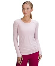 NWT LULULEMON Swiftly Long Sleeve Hip Length Pink Peony Size 2 4 6 8 10 12 78