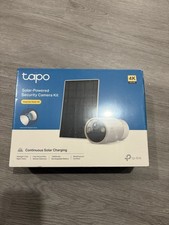 Tapo Cam4K Outdoor Wireless Security Camera Battery Power with Solar Charging