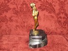1920s or 30s bronze "Mandolin" statue possibly by the J. B. Hirsch Foundry — photo 2