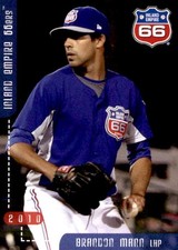 2010 Inland Empire 66ers Grandstand #22 Brandon Mann Tacoma Washington WA Card