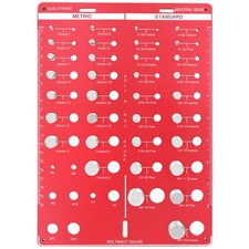 42 Thread Checker - Nut and Bolt Thread Checker Standard and Metric, Bolt Siz...