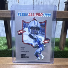 Barry Sanders 1990 Fleer ALL-PRO Insert #4 - Detroit Lions 