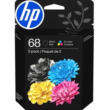 HP 68 Black/Tri-Color Ink Cartridges 2-Pack Works with Envy 6100e, 6500e Ser